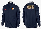NFL Cleveland Browns Team Logo 2015 Men Football Jacket (32),baseball caps,new era cap wholesale,wholesale hats
