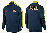 NFL Cleveland Browns Team Logo 2015 Men Football Jacket (34),baseball caps,new era cap wholesale,wholesale hats