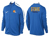 NFL Cleveland Browns Team Logo 2015 Men Football Jacket (35)