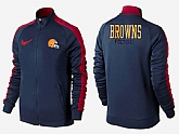 NFL Cleveland Browns Team Logo 2015 Men Football Jacket (38)