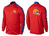 NFL Cleveland Browns Team Logo 2015 Men Football Jacket (7),baseball caps,new era cap wholesale,wholesale hats