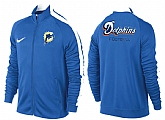 NFL Miami Dolphins Team Logo 2015 Men Football Jacket (35)