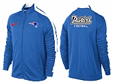 NFL New England Patriots Team Logo 2015 Men Football Jacket (35)