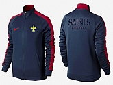 NFL New Orleans Saints Team Logo 2015 Men Football Jacket (19),baseball caps,new era cap wholesale,wholesale hats