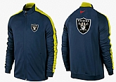 NFL Oakland Raiders Team Logo 2015 Men Football Jacket (15),baseball caps,new era cap wholesale,wholesale hats
