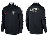 NFL Oakland Raiders Team Logo 2015 Men Football Jacket (25),baseball caps,new era cap wholesale,wholesale hats