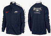 NFL Philadelphia Eagles Team Logo 2015 Men Football Jacket (32),baseball caps,new era cap wholesale,wholesale hats