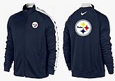 NFL Pittsburgh Steelers Team Logo 2015 Men Football Jacket (13),baseball caps,new era cap wholesale,wholesale hats