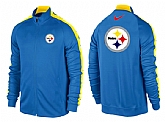 NFL Pittsburgh Steelers Team Logo 2015 Men Football Jacket (17),baseball caps,new era cap wholesale,wholesale hats