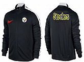 NFL Pittsburgh Steelers Team Logo 2015 Men Football Jacket (25),baseball caps,new era cap wholesale,wholesale hats