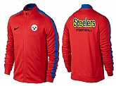 NFL Pittsburgh Steelers Team Logo 2015 Men Football Jacket (26),baseball caps,new era cap wholesale,wholesale hats
