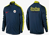 NFL Pittsburgh Steelers Team Logo 2015 Men Football Jacket (34),baseball caps,new era cap wholesale,wholesale hats