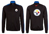NFL Pittsburgh Steelers Team Logo 2015 Men Football Jacket (5),baseball caps,new era cap wholesale,wholesale hats