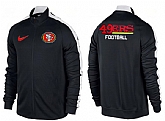 NFL San Francisco 49ers Team Logo 2015 Men Football Jacket (25),baseball caps,new era cap wholesale,wholesale hats