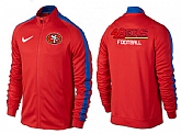 NFL San Francisco 49ers Team Logo 2015 Men Football Jacket (26),baseball caps,new era cap wholesale,wholesale hats