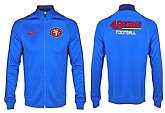NFL San Francisco 49ers Team Logo 2015 Men Football Jacket (28),baseball caps,new era cap wholesale,wholesale hats