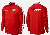NFL San Francisco 49ers Team Logo 2015 Men Football Jacket (30),baseball caps,new era cap wholesale,wholesale hats
