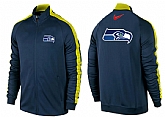 NFL Seattle Seahawks Team Logo 2015 Men Football Jacket (1),baseball caps,new era cap wholesale,wholesale hats