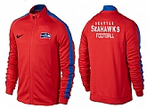 NFL Seattle Seahawks Team Logo 2015 Men Football Jacket (26),baseball caps,new era cap wholesale,wholesale hats