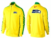 NFL Seattle Seahawks Team Logo 2015 Men Football Jacket (4),baseball caps,new era cap wholesale,wholesale hats