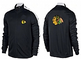 NHL Chicago Blackhawks Team Logo 2015 Men Hockey Jacket (6),baseball caps,new era cap wholesale,wholesale hats
