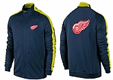 NHL Detroit Red Wings Team Logo 2015 Men Hockey Jacket (1),baseball caps,new era cap wholesale,wholesale hats