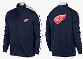 NHL Detroit Red Wings Team Logo 2015 Men Hockey Jacket (13),baseball caps,new era cap wholesale,wholesale hats