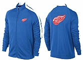 NHL Detroit Red Wings Team Logo 2015 Men Hockey Jacket (16)