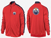 NHL Edmonton Oilers Team Logo 2015 Men Hockey Jacket (12),baseball caps,new era cap wholesale,wholesale hats