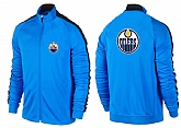 NHL Edmonton Oilers Team Logo 2015 Men Hockey Jacket (8),baseball caps,new era cap wholesale,wholesale hats