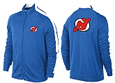 NHL New Jersey Devils Team Logo 2015 Men Hockey Jacket (16)