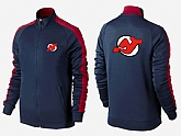 NHL New Jersey Devils Team Logo 2015 Men Hockey Jacket (19)