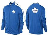 NHL Toronto Maple Leafs Team Logo 2015 Men Hockey Jacket (16)