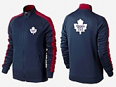 NHL Toronto Maple Leafs Team Logo 2015 Men Hockey Jacket (19)