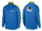 NHL Vancouver Canucks Team Logo 2015 Men Hockey Jacket (17)