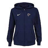 Women Atlanta Falcons Tailgater Full Zip Hoodie - Blue,baseball caps,new era cap wholesale,wholesale hats