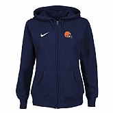 Women Cleveland Browns Tailgater Full Zip Hoodie - Blue,baseball caps,new era cap wholesale,wholesale hats