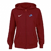 Women Detroit Lions Tailgater Full Zip Hoodie - Red,baseball caps,new era cap wholesale,wholesale hats