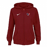 Women Houston Texans Tailgater Full Zip Hoodie - Red,baseball caps,new era cap wholesale,wholesale hats