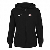 Women Kansas City Chiefs Tailgater Full Zip Hoodie - Black,baseball caps,new era cap wholesale,wholesale hats