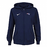 Women New England Patriots Tailgater Full Zip Hoodie - Blue,baseball caps,new era cap wholesale,wholesale hats