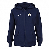 Women Pittsburgh Steelers Tailgater Full Zip Hoodie - Blue,baseball caps,new era cap wholesale,wholesale hats