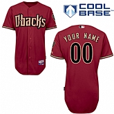 Customized Arizona Diamondbacks Baseball Jersey-Women's Stitched Alternate Red Cool Base MLB Jersey,baseball caps,new era cap wholesale,wholesale hats