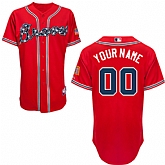 Customized Atlanta Braves MLB Jersey-Men's Stitched 2014 Red Baseball Jersey,baseball caps,new era cap wholesale,wholesale hats