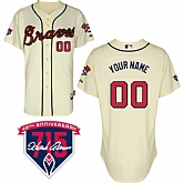 Customized Atlanta Braves MLB Jersey-Men's Stitched Alternate Cream Cool Base Baseball Jersey,baseball caps,new era cap wholesale,wholesale hats