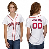 Customized Boston Red Sox Baseball Jersey-Women's Stitched Home White Cool Base MLB Jersey,baseball caps,new era cap wholesale,wholesale hats