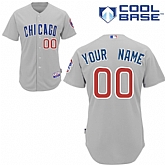 Customized Chicago Cubs Baseball Jersey-Women's Stitched Road Gray MLB Jersey,baseball caps,new era cap wholesale,wholesale hats