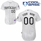 Customized Colorado Rockies MLB Jersey-Men's Stitched Home White Cool Base Baseball Jersey,baseball caps,new era cap wholesale,wholesale hats