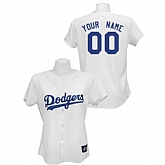 Customized Los Angeles Dodgers Baseball Jersey-Women's Stitched Home White MLB Jersey,baseball caps,new era cap wholesale,wholesale hats