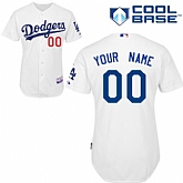 Customized Los Angeles Dodgers MLB Jersey-Men's Stitched Home White Cool Base Baseball Jersey,baseball caps,new era cap wholesale,wholesale hats